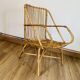 Fauteuil cubique en rotin