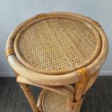 Vintage rattan seat from the 70s
