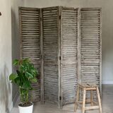 Vintage louvered slat screen