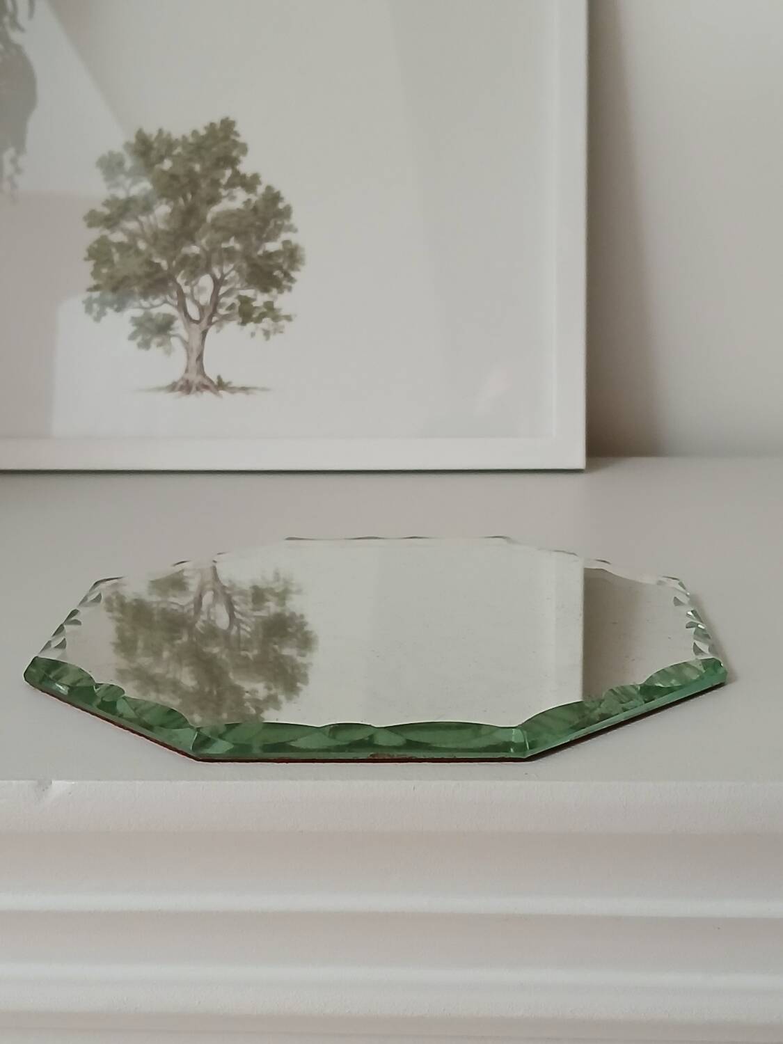 Beveled mirror to place