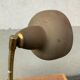 Antique desk lamp in gold metal Aluminor France vintage