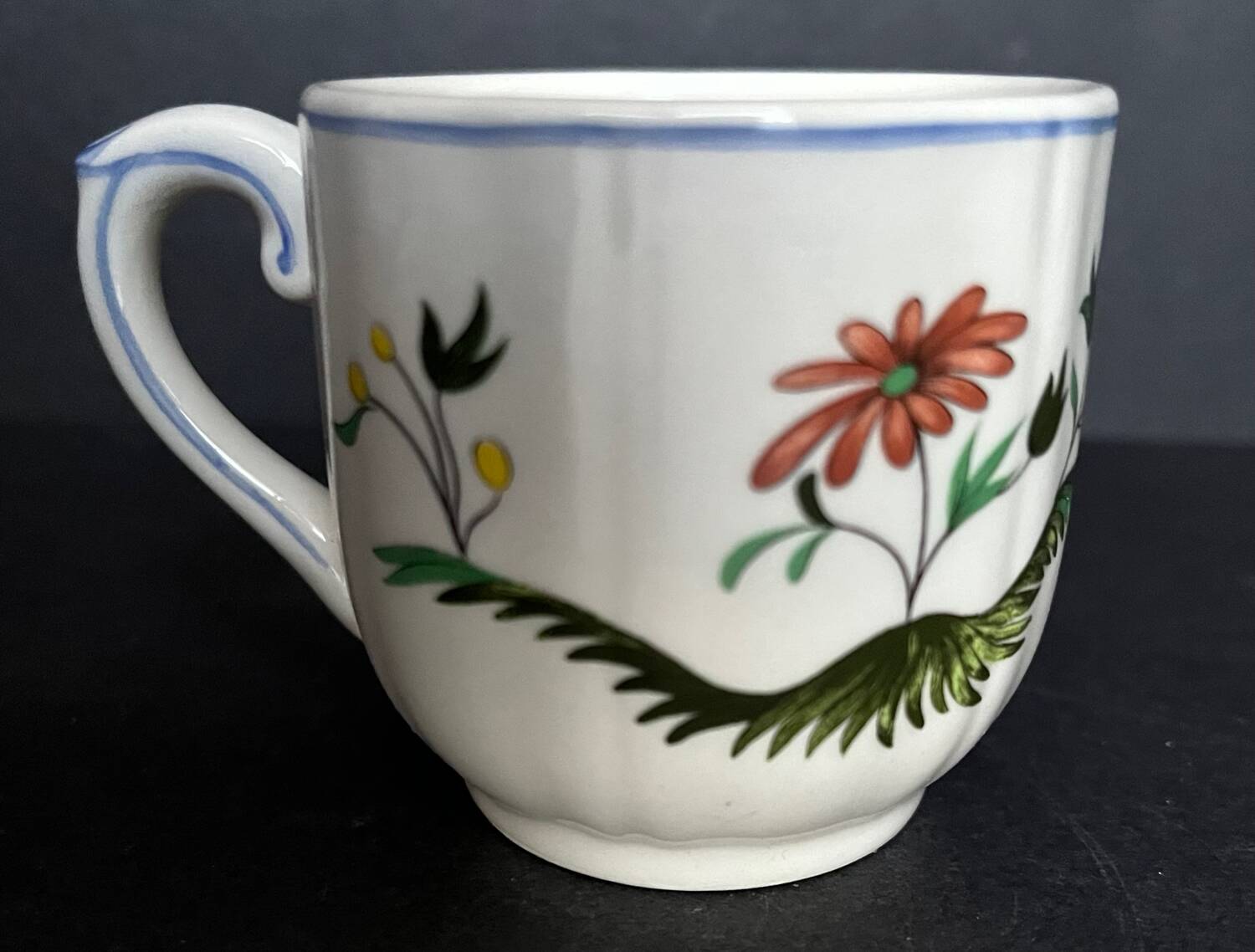 6 cups + saucers gien birds of paradise