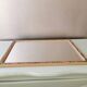 Miroir fleuri vintage en bois 80s   34x49cm