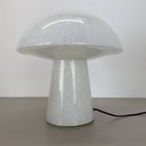 Grande lampe de table en verre ufo de 36 cm fabriquée par glashütte limburg, allemagne, années 1970