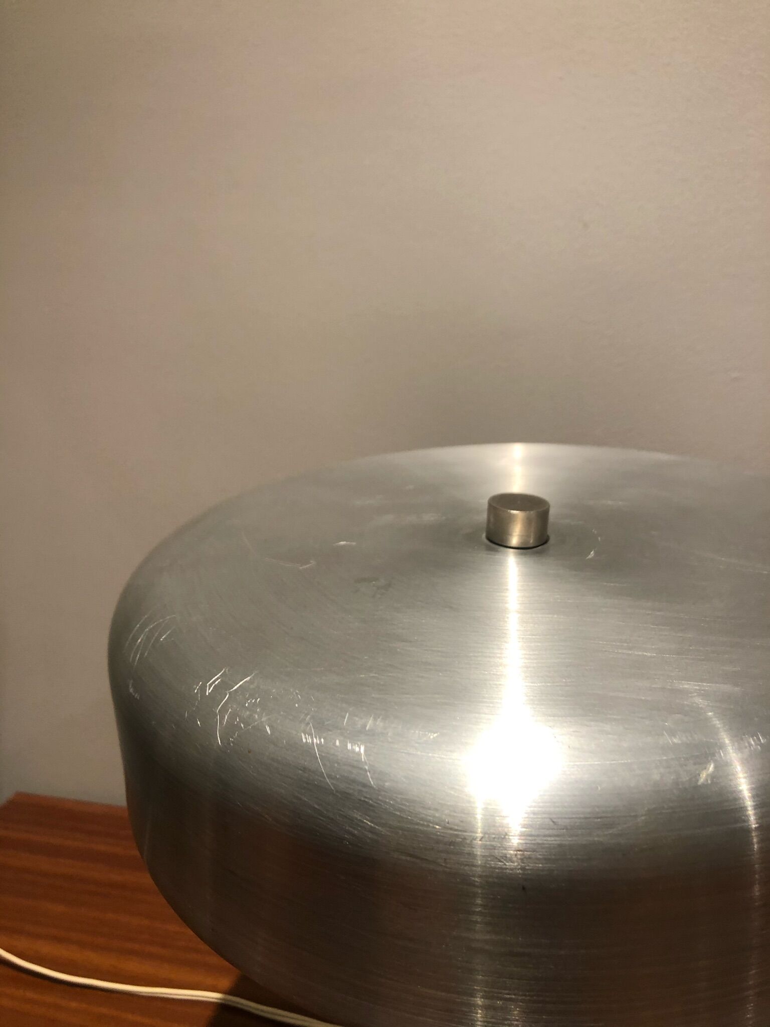 Lampe à poser aluminium design vintage