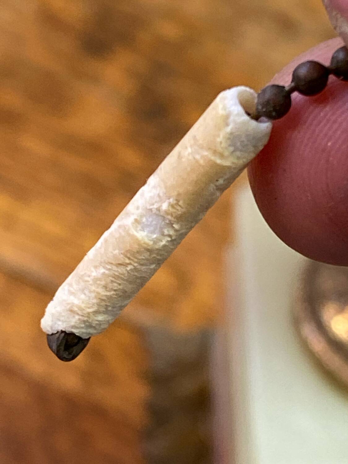 Twisted onyx and bronze lamp