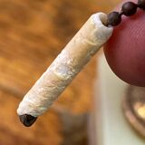 Twisted onyx and bronze lamp