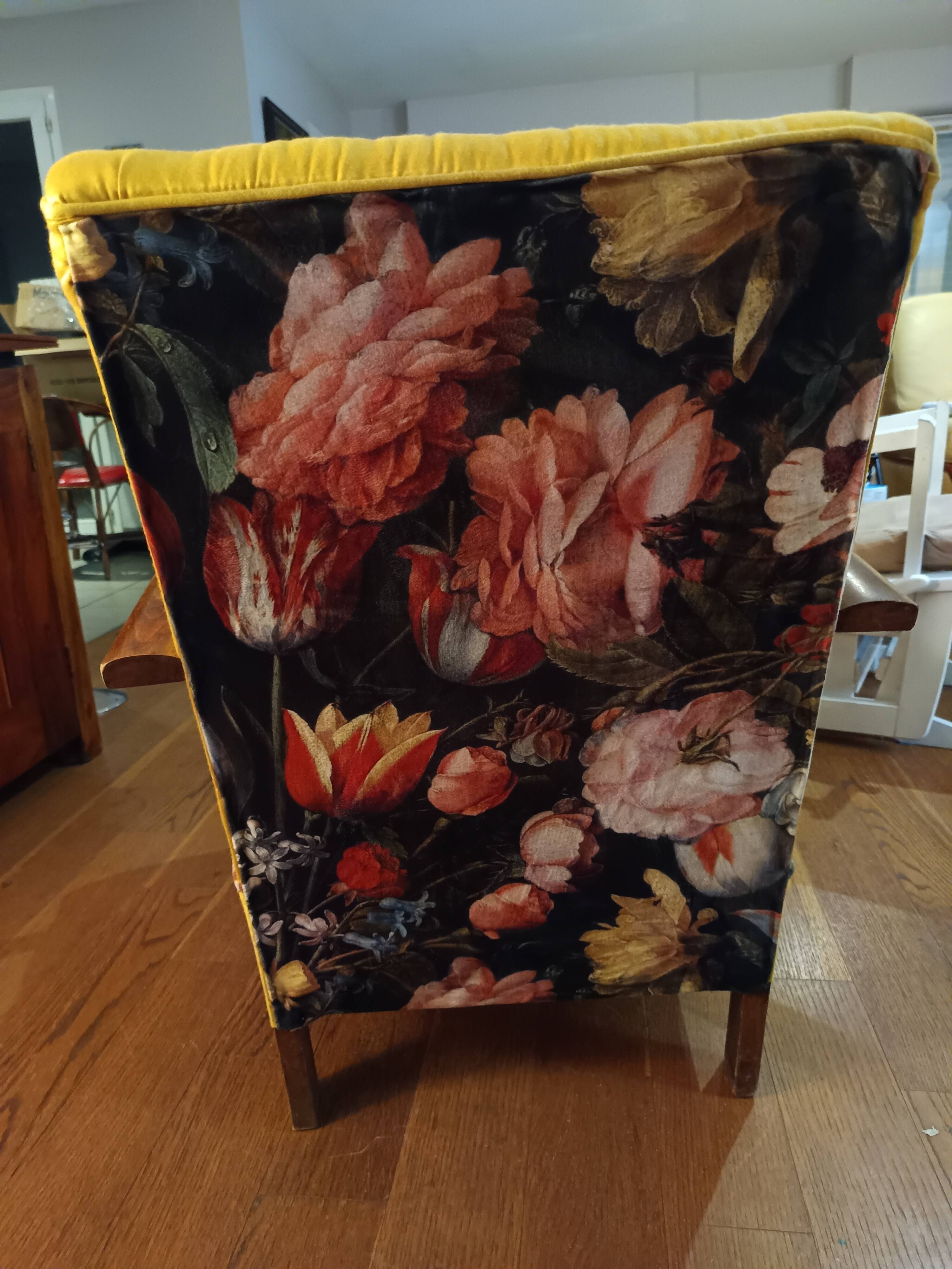 fauteuil bas vintage des années 1940