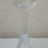 Pair of glass candlesticks