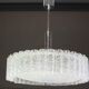 Large glass tube chandelier from Murano by Doria, Germany, 1970s.