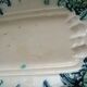 Very old asparagus barbotine tray