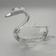 Large crystal centrepiece Art Vannes & matching swan – 54 cm