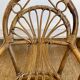 Chaise enfant en rotin vintage