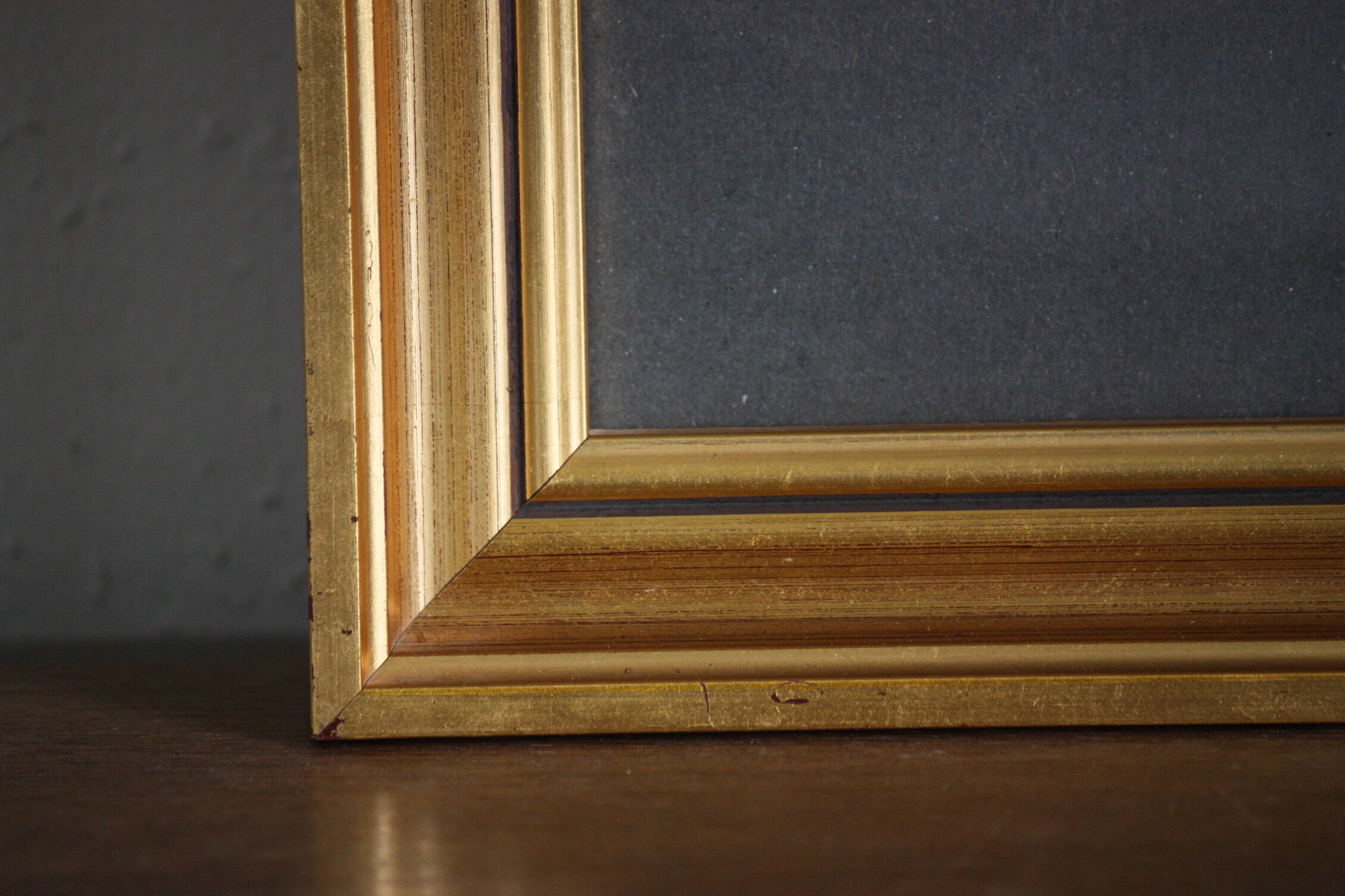 Gilded wood glazed photo frame