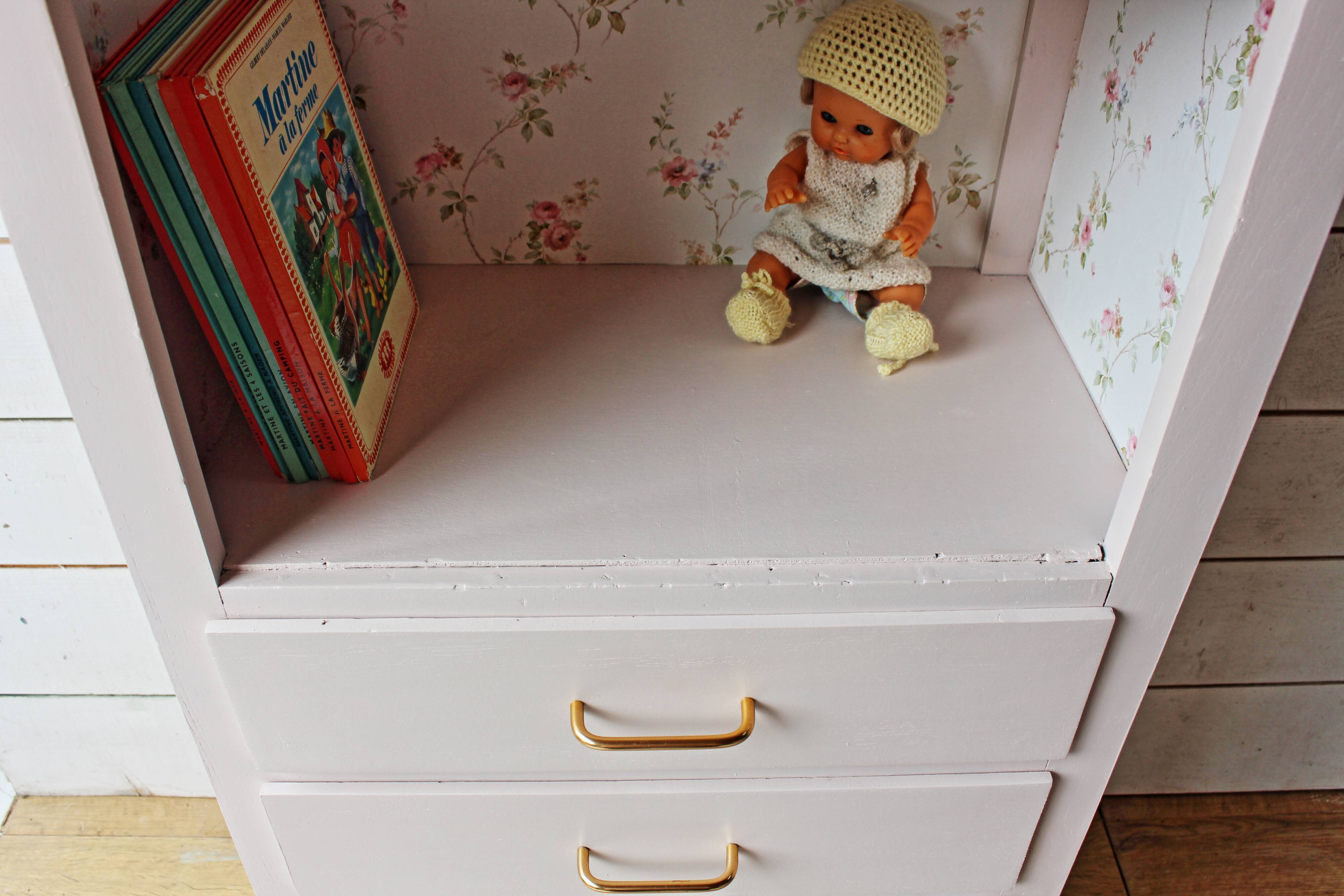 Commode bibliothèque années 60