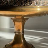 Coupe à fruits métal argenté et bronzé ancien