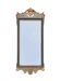 Antique full-length wall mirror in carved wood