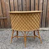 Bamboo tiki bar and bamboo rattan