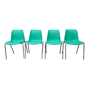 Série de 4 chaises vintage - design italien