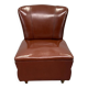 1950s Italian Mid Century Leatherette Lounge Chair