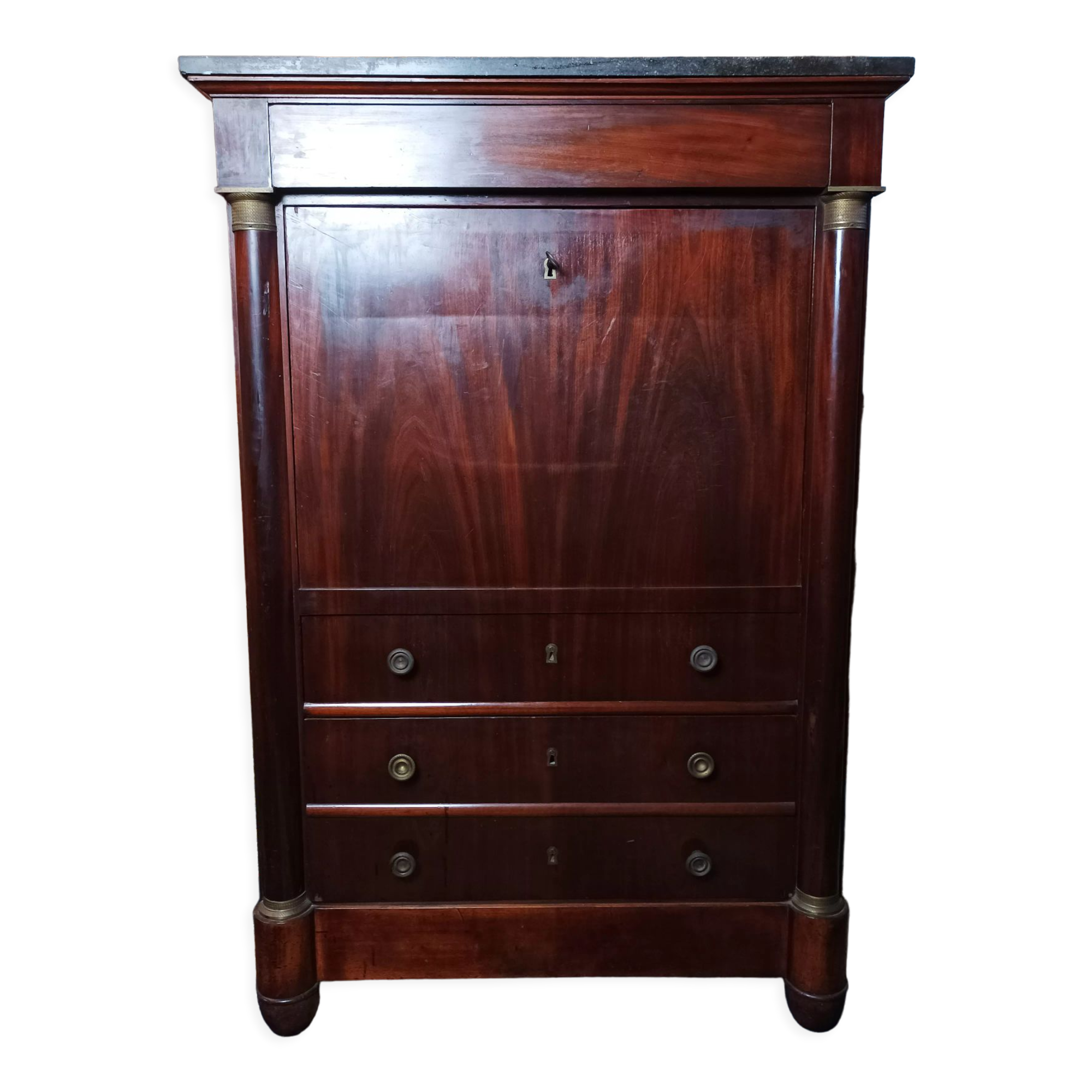 Secretaire Empire en acajou