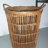 Vintage rattan basket