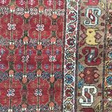 Tapis ancien persan kurde couloir fait main 120x388 cm
