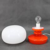 1970s Stepan Tabery Opaline Glass Table Lamp, Czechoslovakia