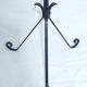 Floor candelabra in wrought iron and turned wood