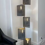 80s perforated metal floor lamp