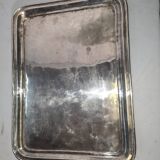Antique silver-plated tray