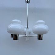 Lustre Space Age opaline chrome années 70