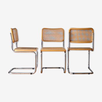 Trio of Breuer B32 chairs