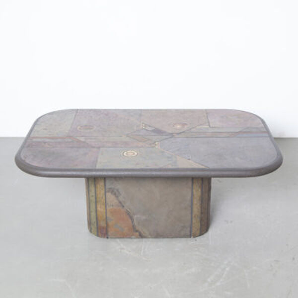 Table basse en béton Paul Kingma marron