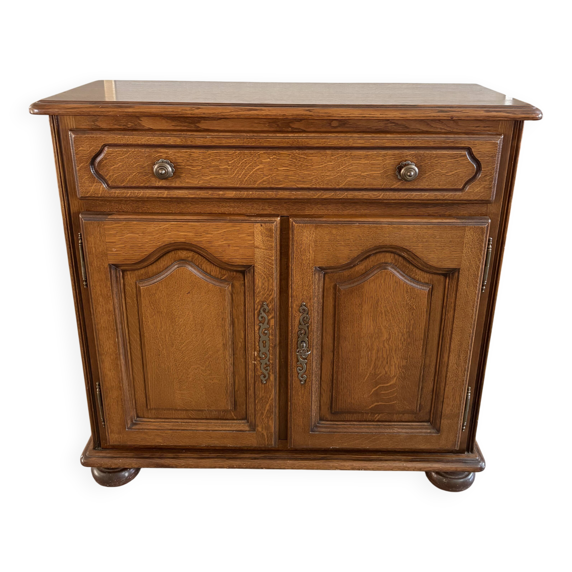 Solid oak furniture signed E. Ménard