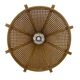 Vintage lampshade hanging lamp rattan and webbing 70s boho design minimalist