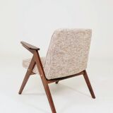 Scandinavian armchair in granola brown, mid-century modern design by Chier.