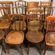 11 antique bistro chairs and a stool (thonet/Fischel/Baumann)