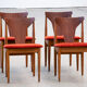 Série de 4 chaises scandinaves vintage 1960