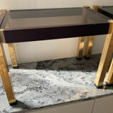 Pair of Hollywood Regency style side tables