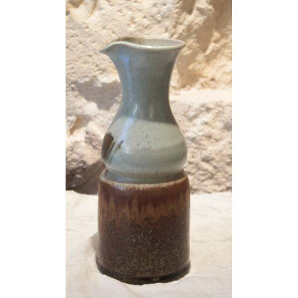 Pichet à eau, vase, en grès émaillé signé Blanot 1960-1970