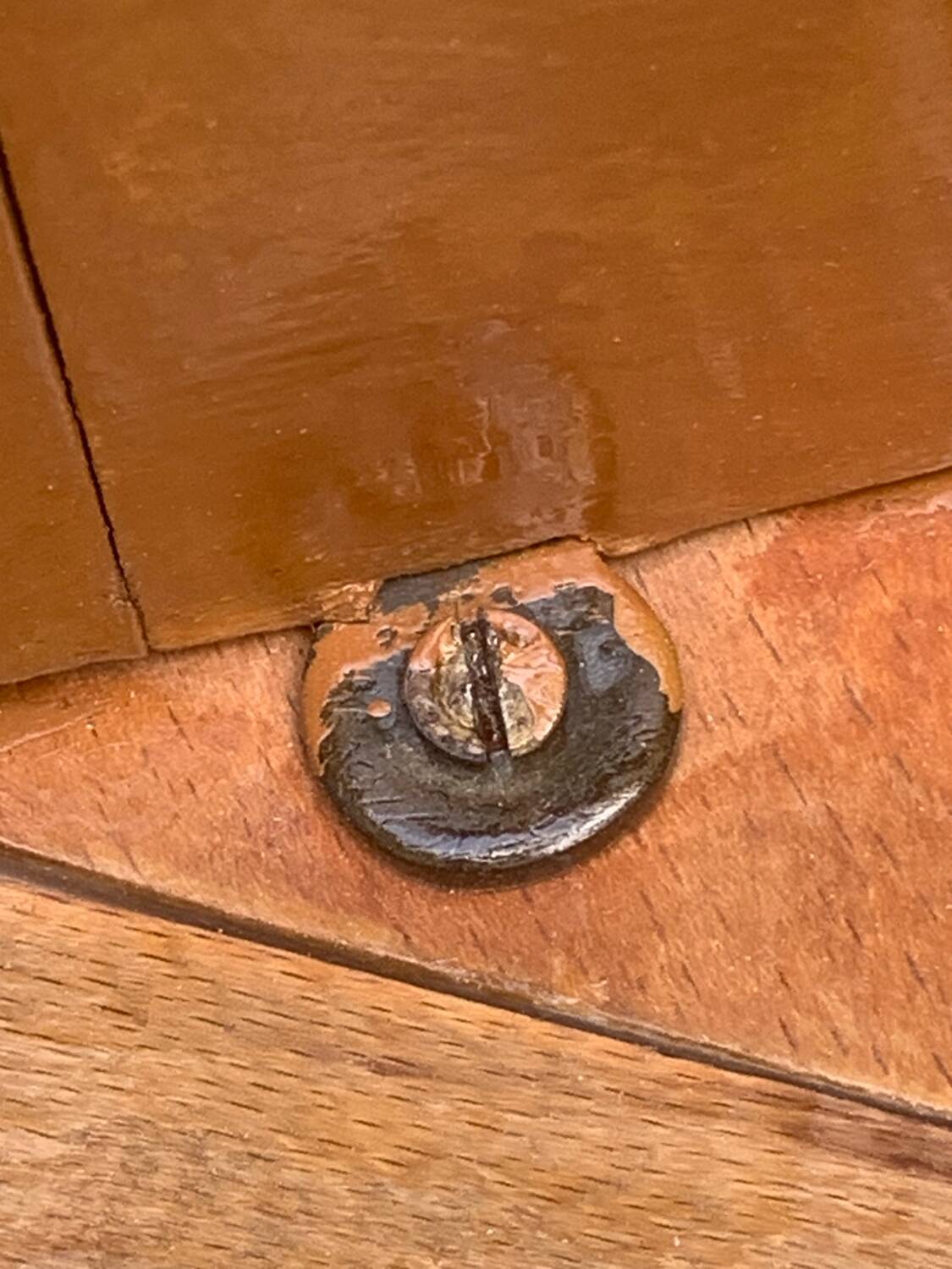 Pair of caramel bistro chairs 1950