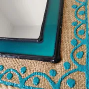 Traditional Iranian mirror in Orsi style