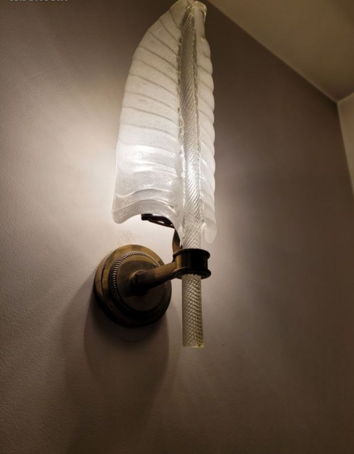 Art Deco wall sconces Murano glass Barovier & Toso