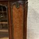 Louis XV style desk set in mahogany and burr walnut