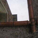 Old bamboo mirror 102 x 76 cm