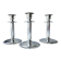 Set de 3 bougeoirs en inox