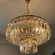 Cascade chandelier with vintage 70s tassels