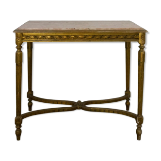 Middle Table, Louis XVI Style, Gilded Wood, NINETEENTH CENTURY