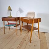 Paire de tables de chevet en teck – Danemark années 60